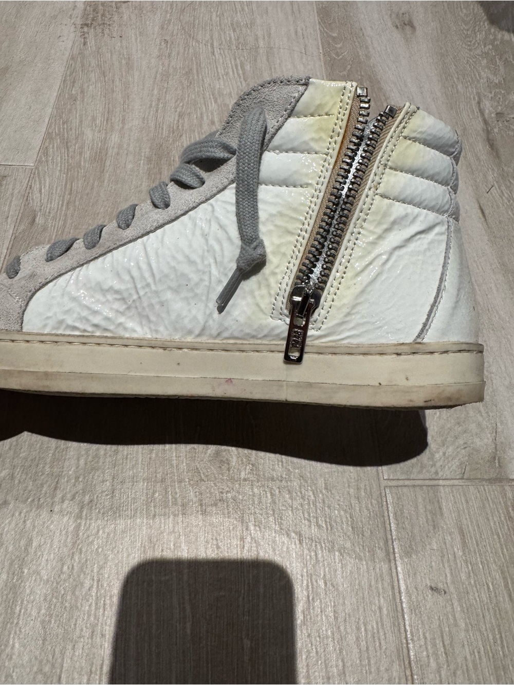 P448 Skate Gitana Women's Gray High-Top Sneakers Size 8 - Picture 6 of 9